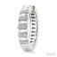 Silver Bold Ribbed Diamond Hoop Fashion Earrings