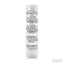 Silver Bold Ribbed Diamond Hoop Fashion Earrings