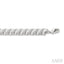 Silver Bold Ribbed Diamond Fashion Bracelet