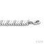 Silver Bold Ribbed Diamond Fashion Bracelet