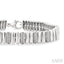 Silver Bold Ribbed Diamond Fashion Bracelet