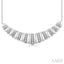 Silver Bold Ribbed Diamond Fashion Pendant