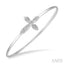 Silver Cross Diamond Flex Fashion Bangle