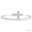 Silver Cross Diamond Flex Fashion Bangle