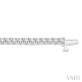 5 ctw Round Cut Diamond Tennis Bracelet in 14K White Gold