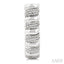 Silver Bold Ribbed Diamond Half Hoop Earrings