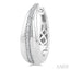 Silver Bold Diamond Hoop Earrings