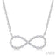 Silver Infinity Petite Diamond Fashion Pendant