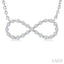 Silver Infinity Petite Diamond Fashion Pendant