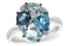 London, Swiss & Sky Blue Topaz Fashion Ring