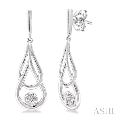 Silver Diamond Fashion Earrings