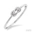 Silver Diamond Fashion Bangle