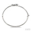 Silver Diamond Fashion Bangle