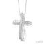 Silver Cross Diamond Fashion Pendant