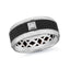 Men's Carbon Fiber & Diamond Wedding Ring