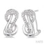 Silver Diamond Fashion Earrings