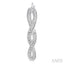 Silver Infinity Diamond Fashion Hoop Earrings