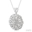 Silver Snowflake Diamond Fashion Pendant