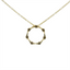 Chocolate Diamond Circle Pendant