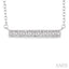 Silver Bar Diamond Fashion Pendant