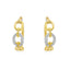 Diamond Link Hoop Earrings