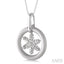 Silver Snowflake Diamond Fashion Pendant