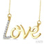 Gold Vermeil 'Love' Diamond Fashion Pendant