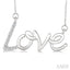 Silver Love Diamond Fashion Pendant