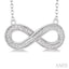 Silver Infinity Diamond Fashion Pendant