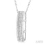 Silver Rope Diamond Pendant
