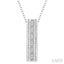 Silver Rope Diamond Pendant