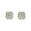 Floral Diamond Stud Earrings