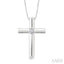 Silver Cross Diamond Fashion Pendant
