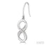 Silver Infinity Diamond Fashion Earrings