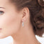 Silver Infinity Diamond Fashion Earrings