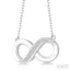 Silver Infinity Diamond Fashion Pendant