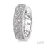 Silver Diamond Hoop Earrings
