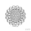 Silver Bead Bijoux Round Diamond Earrings