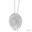 Silver Bead Bijoux Round Diamond Pendant