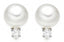 Pearl & Diamond Stud Earrings