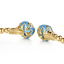 Bujukan Blue Topaz & Blue Enamel Bangle Bracelet