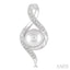 Silver Pearl & Diamond Earrings