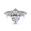 Oval Diamond Three Stone Engagement Ring