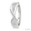 Silver Diamond Fashion Hoop Earrings