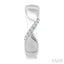 Silver Diamond Fashion Hoop Earrings