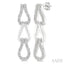 Silver Bold Knot Diamond Fashion Earrings