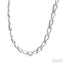 Silver Bold Knot Diamond Fashion Necklace