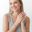 Silver Bold Panther Link Diamond Fashion Bracelet