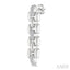 Silver Bold Panther Link Diamond Fashion Earrings