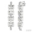 Silver Bold Panther Link Diamond Fashion Earrings